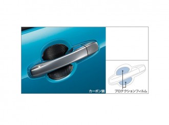 Toyota Raize Genuine Accessory Protection Film (Door Handle) Carbon Tone 1 Set (4pcs)